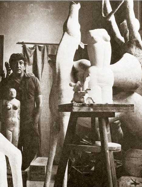 Милан Мишо Верговић, академски вајар