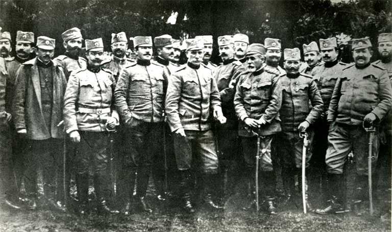 Команда Ужичке војске са командантом генералом Вукоманом Арачићем